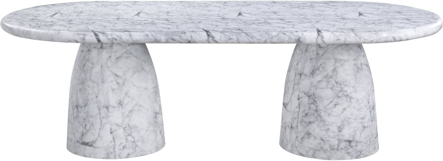 Cosenza Marble Finish Indoor / Outdoor Concrete Dining Table