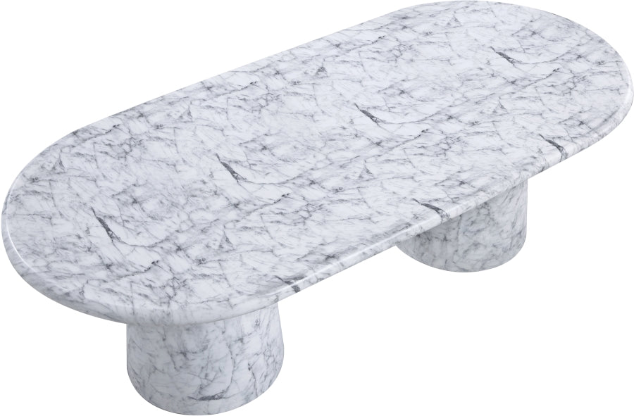 Cosenza Marble Finish Indoor / Outdoor Concrete Dining Table