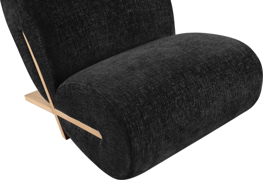 Fauteuil d'appoint rembourré en chenille Vivi