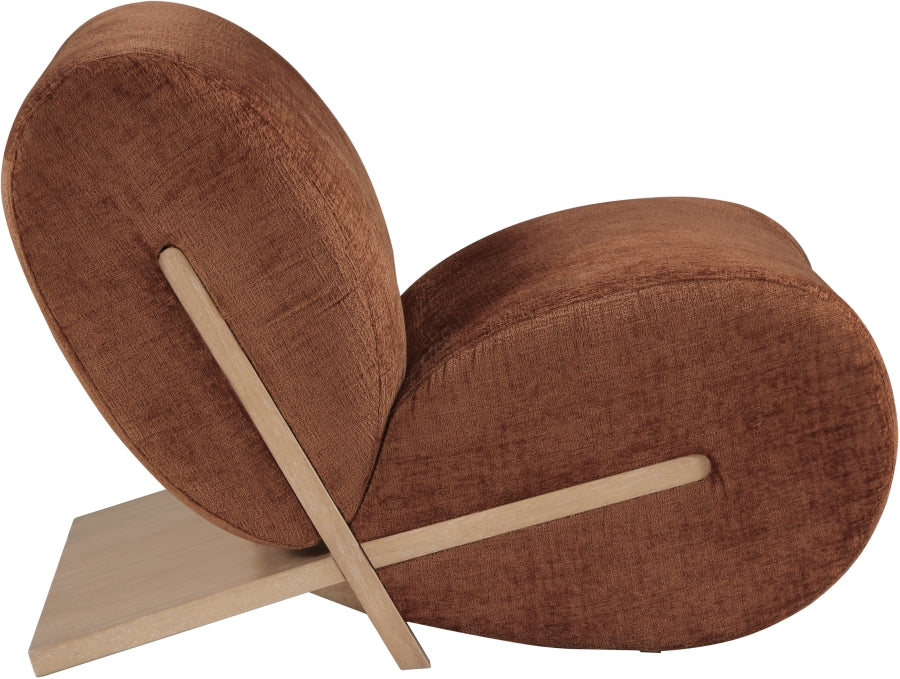 Fauteuil d'appoint rembourré en chenille Vivi