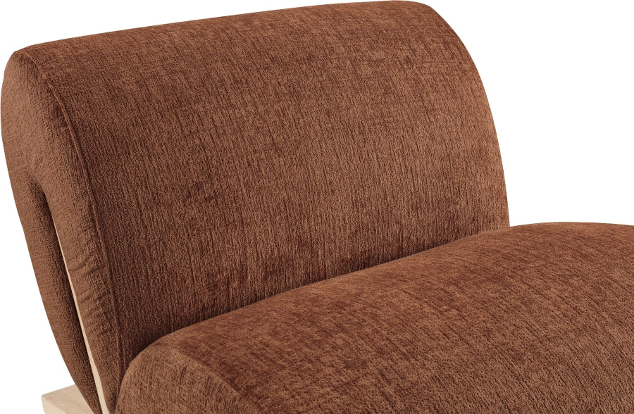 Fauteuil d'appoint rembourré en chenille Vivi