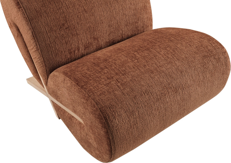 Fauteuil d'appoint rembourré en chenille Vivi
