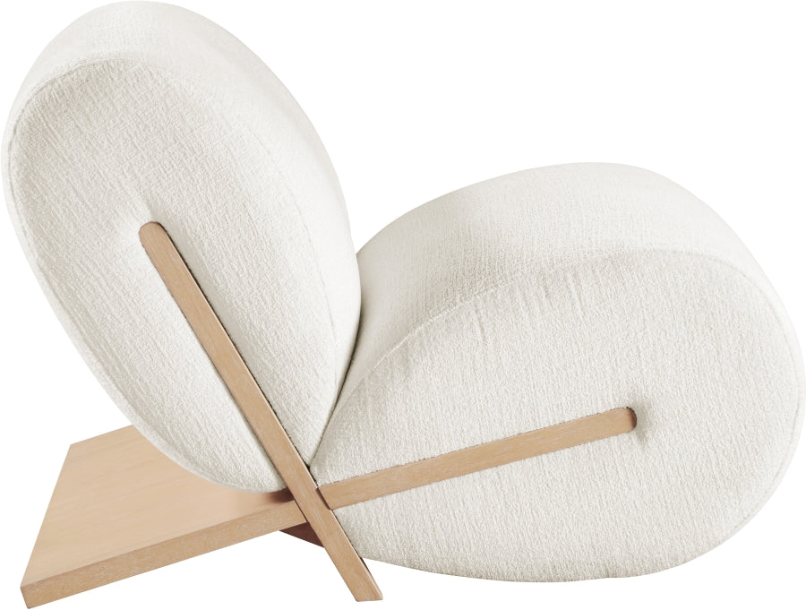 Fauteuil d'appoint rembourré en chenille Vivi