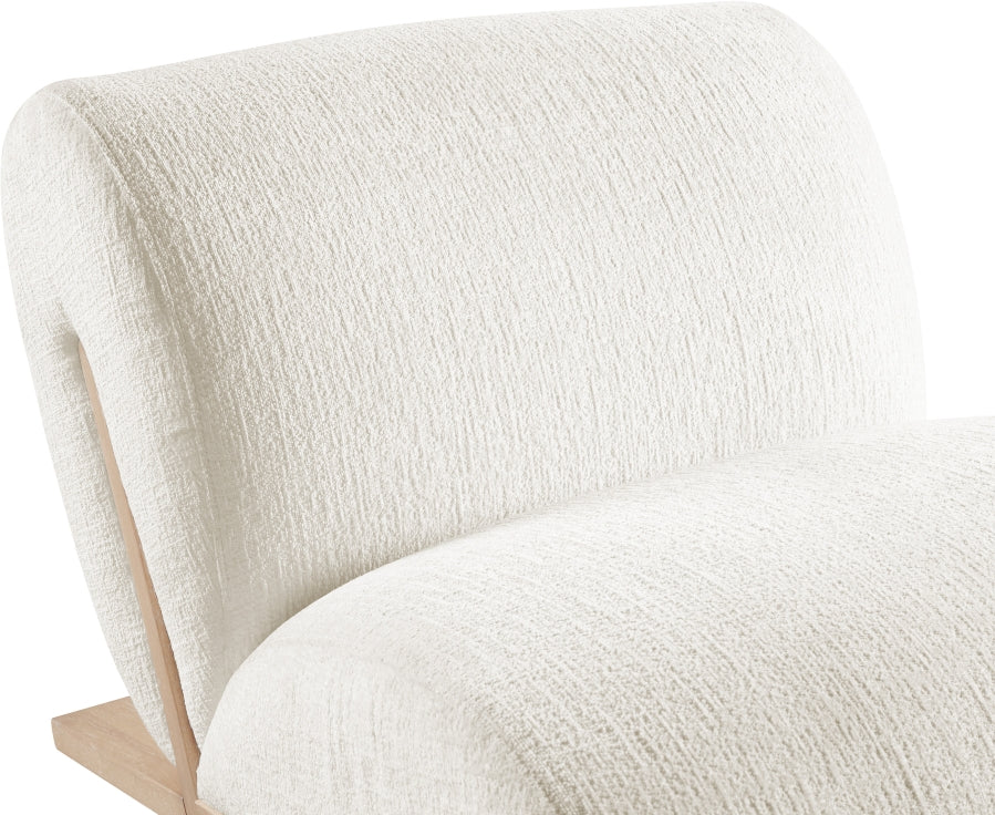 Fauteuil d'appoint rembourré en chenille Vivi