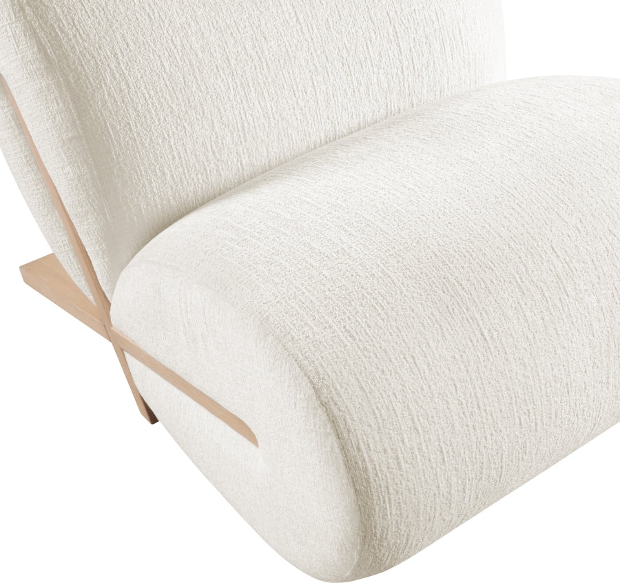 Fauteuil d'appoint rembourré en chenille Vivi