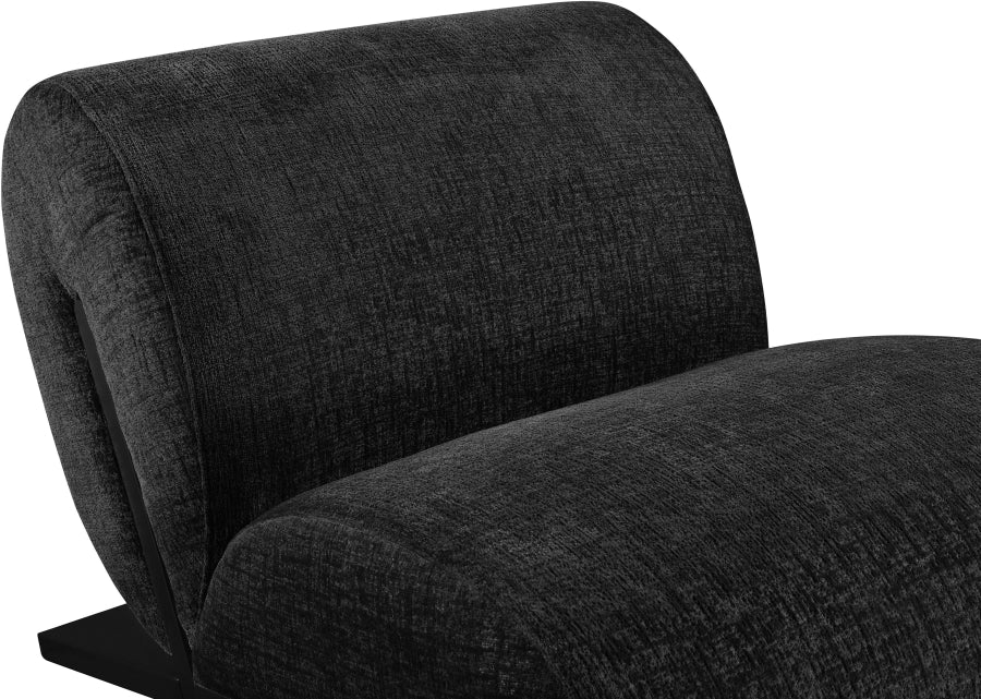 Fauteuil d'appoint rembourré en chenille Vivi