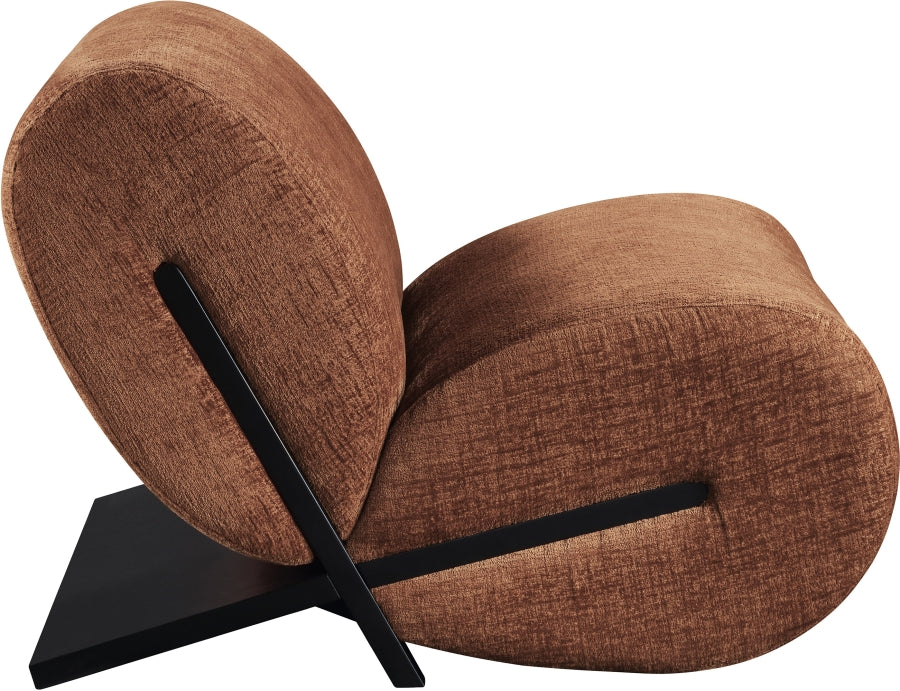 Fauteuil d'appoint rembourré en chenille Vivi