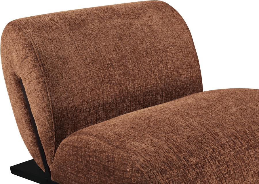 Fauteuil d'appoint rembourré en chenille Vivi