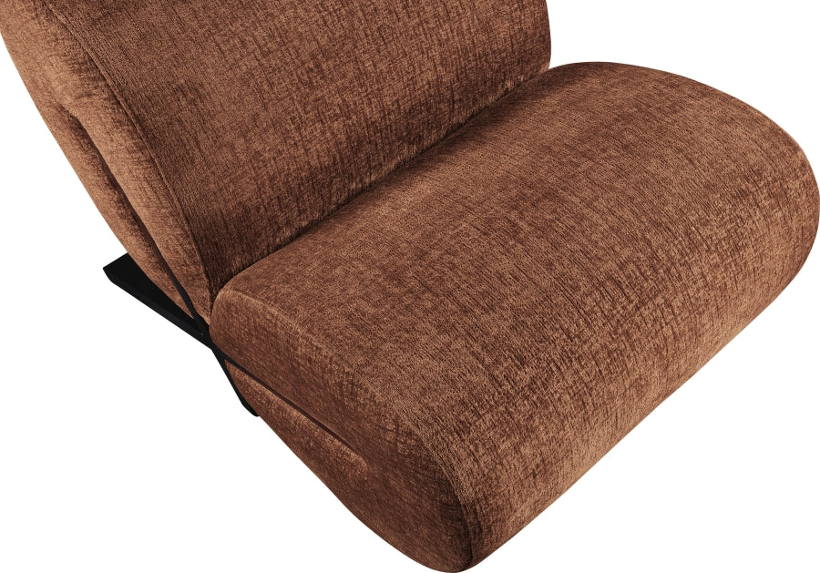 Fauteuil d'appoint rembourré en chenille Vivi