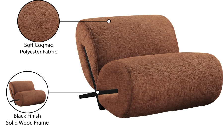 Fauteuil d'appoint rembourré en chenille Vivi