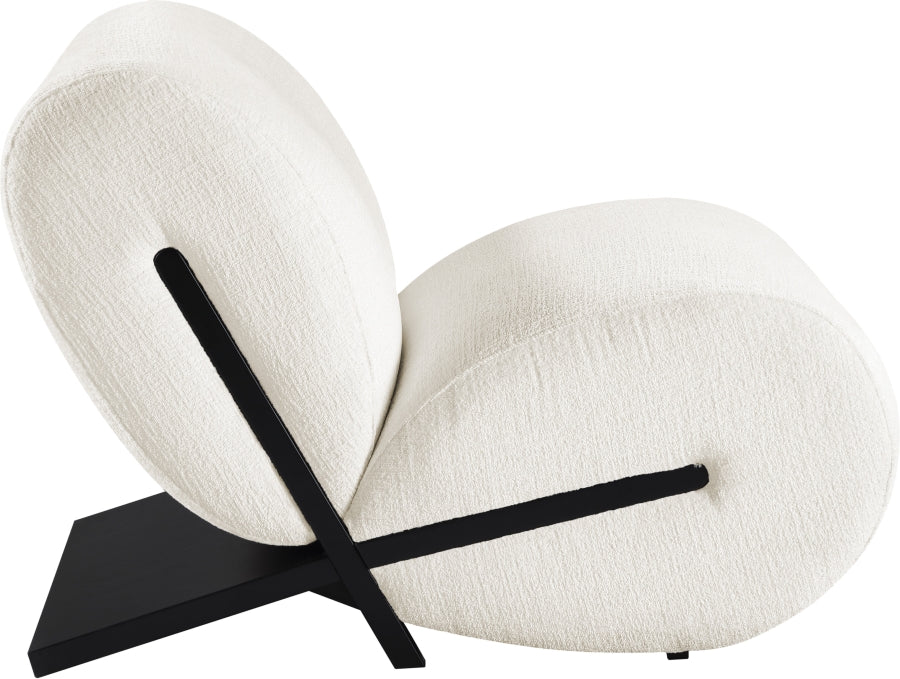 Fauteuil d'appoint rembourré en chenille Vivi