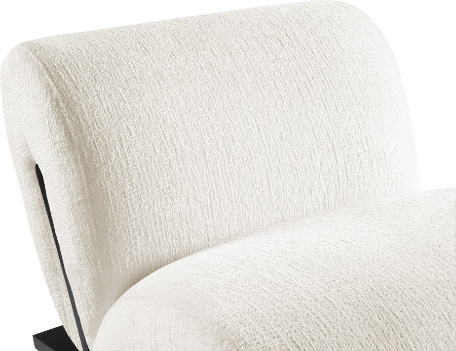 Fauteuil d'appoint rembourré en chenille Vivi