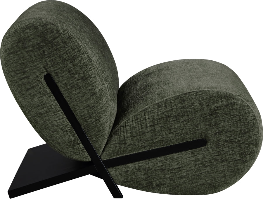 Fauteuil d'appoint rembourré en chenille Vivi