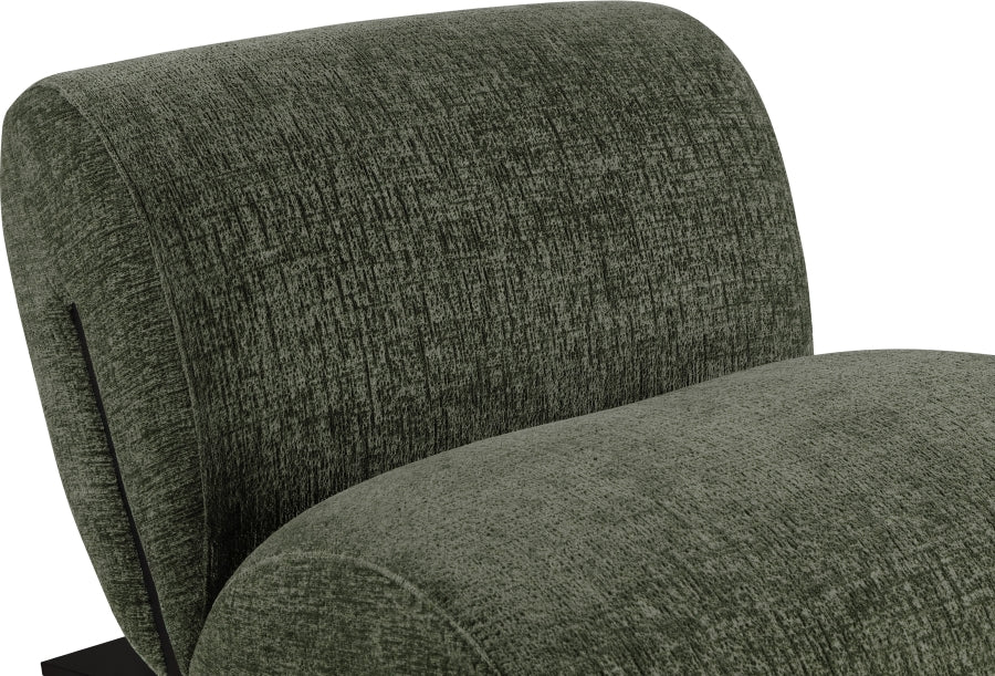 Fauteuil d'appoint rembourré en chenille Vivi