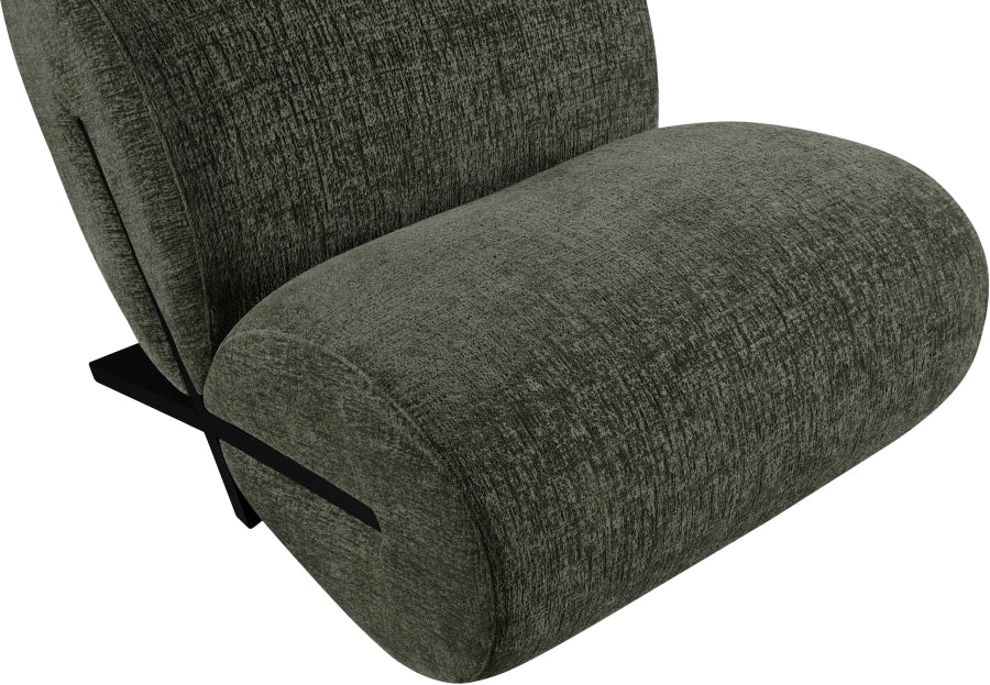Fauteuil d'appoint rembourré en chenille Vivi