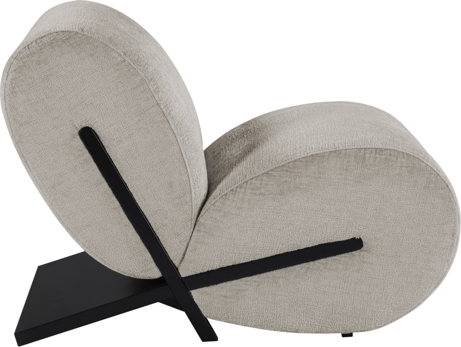 Fauteuil d'appoint rembourré en chenille Vivi