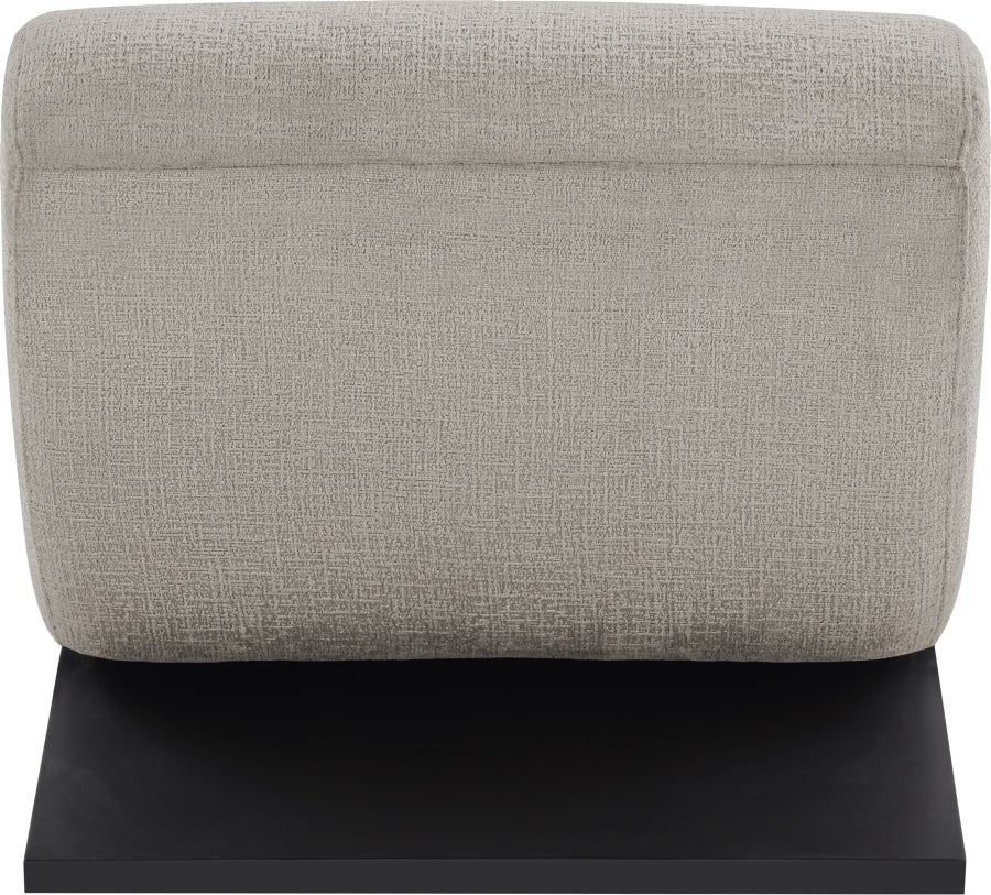 Fauteuil d'appoint rembourré en chenille Vivi