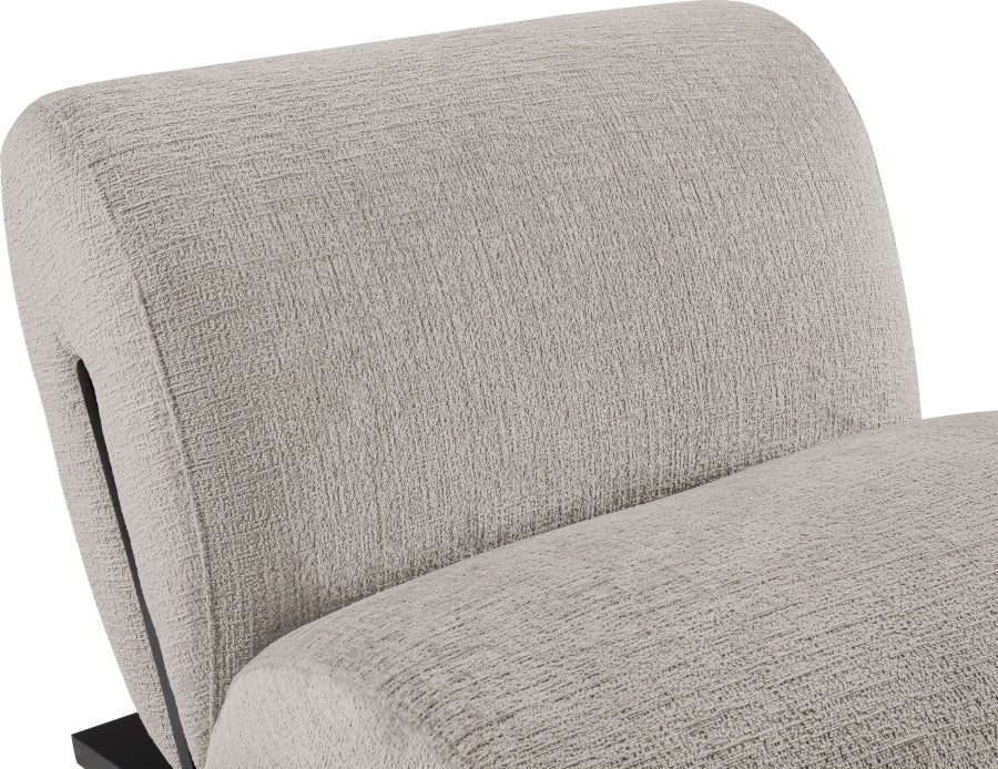 Fauteuil d'appoint rembourré en chenille Vivi