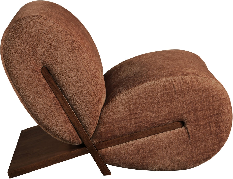 Fauteuil d'appoint rembourré en chenille Vivi
