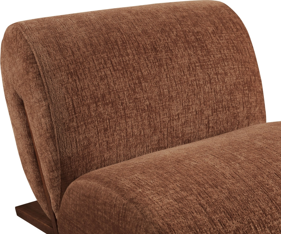 Fauteuil d'appoint rembourré en chenille Vivi