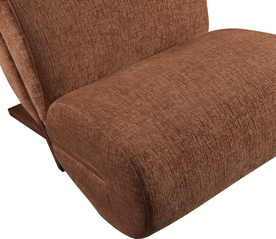 Fauteuil d'appoint rembourré en chenille Vivi