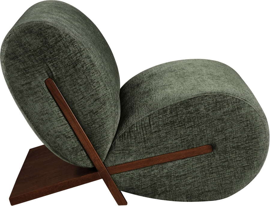Fauteuil d'appoint rembourré en chenille Vivi