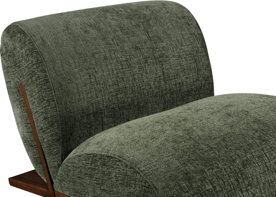 Fauteuil d'appoint rembourré en chenille Vivi