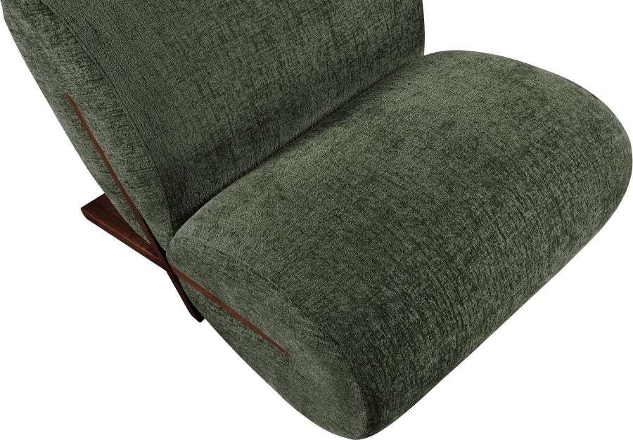Fauteuil d'appoint rembourré en chenille Vivi