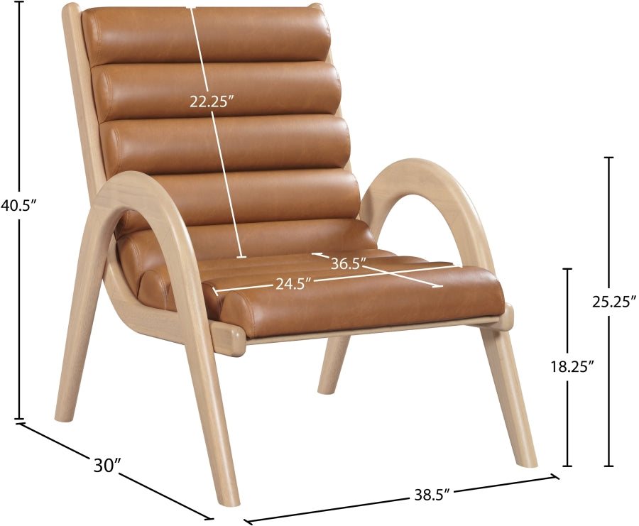 Fauteuil d'appoint rembourré en chenille Vivi
