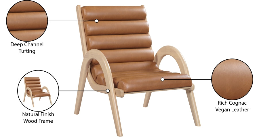 Fauteuil d'appoint rembourré en chenille Vivi