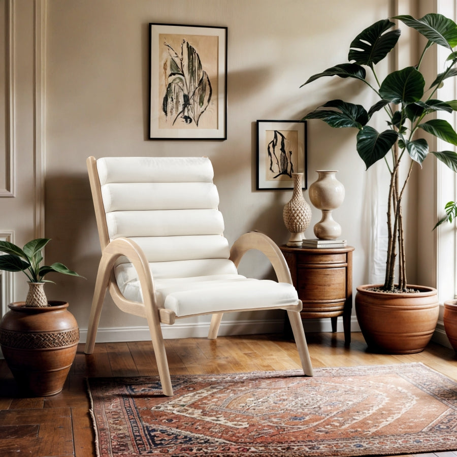 Fauteuil d'appoint rembourré en chenille Vivi
