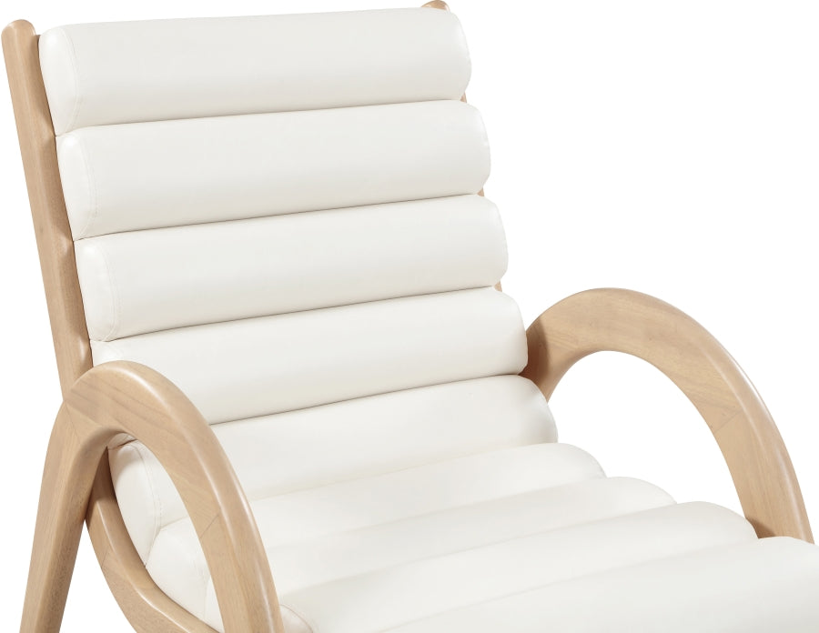 Fauteuil d'appoint rembourré en chenille Vivi