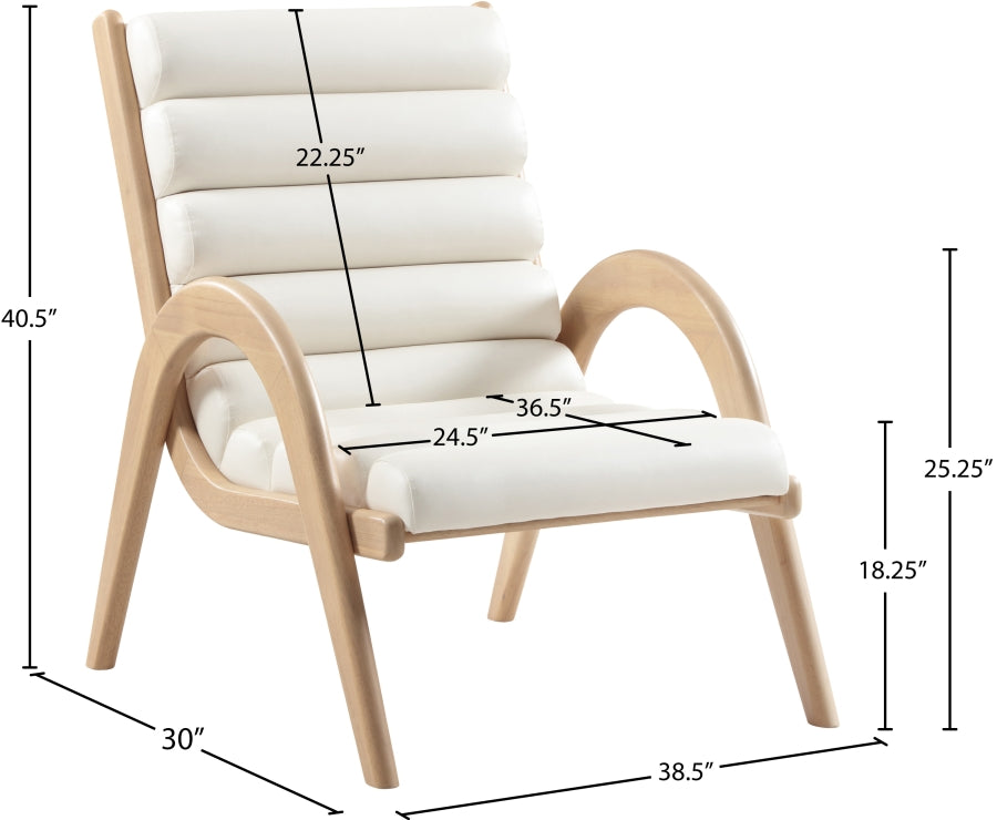 Fauteuil d'appoint rembourré en chenille Vivi