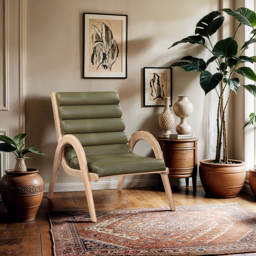 Fauteuil d'appoint rembourré en chenille Vivi