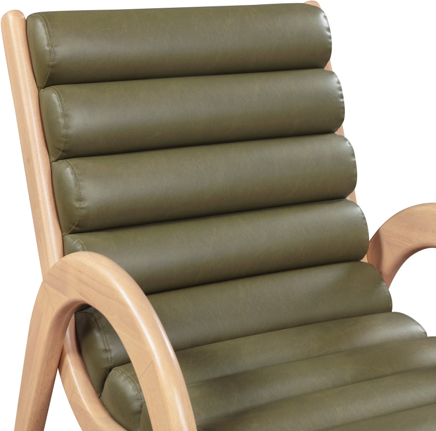Fauteuil d'appoint rembourré en chenille Vivi
