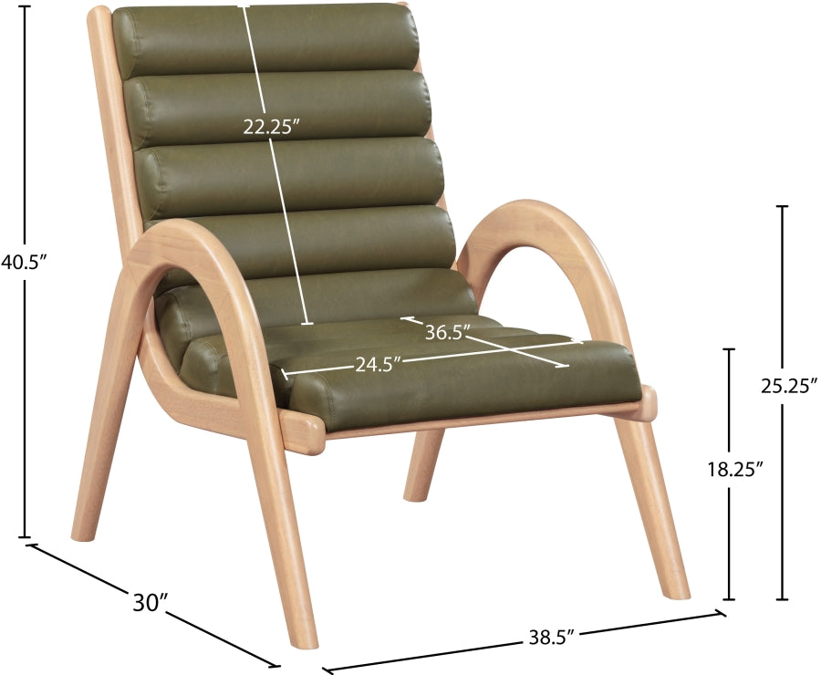 Fauteuil d'appoint rembourré en chenille Vivi