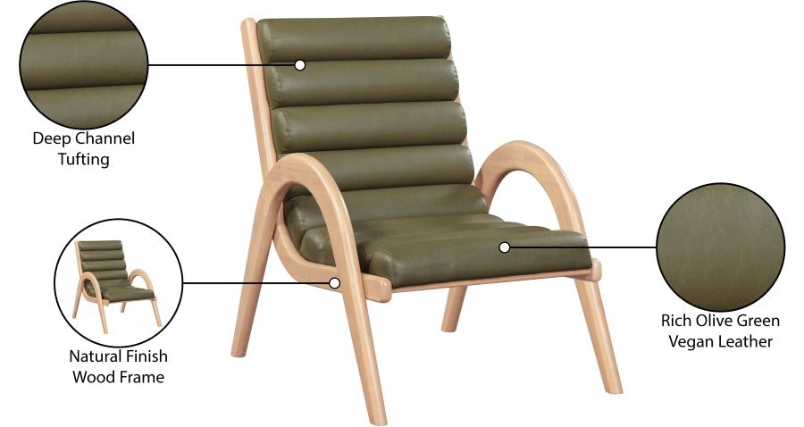 Fauteuil d'appoint rembourré en chenille Vivi