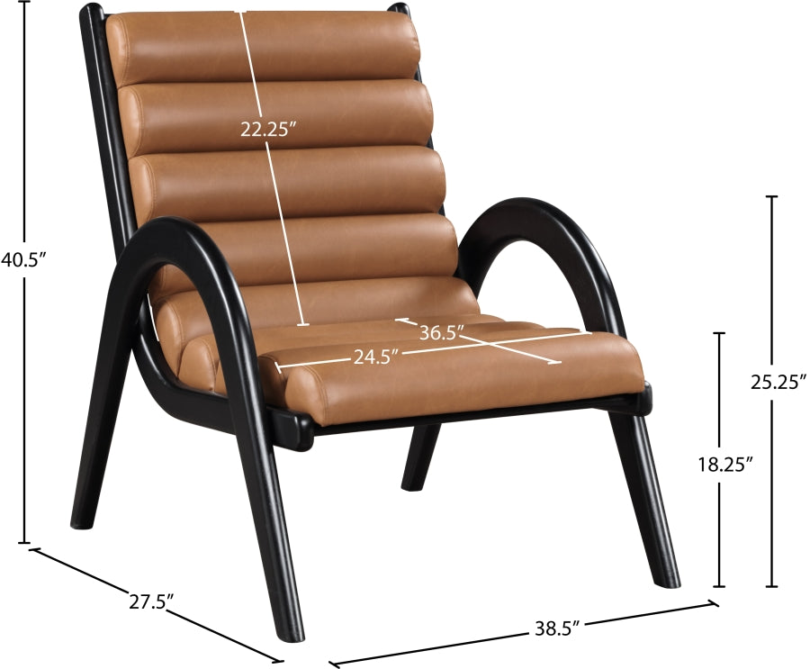 Fauteuil d'appoint rembourré en chenille Vivi
