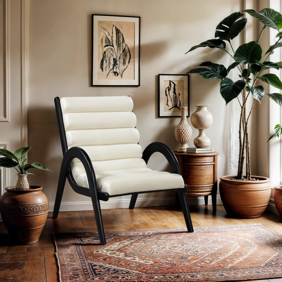 Fauteuil d'appoint rembourré en chenille Vivi