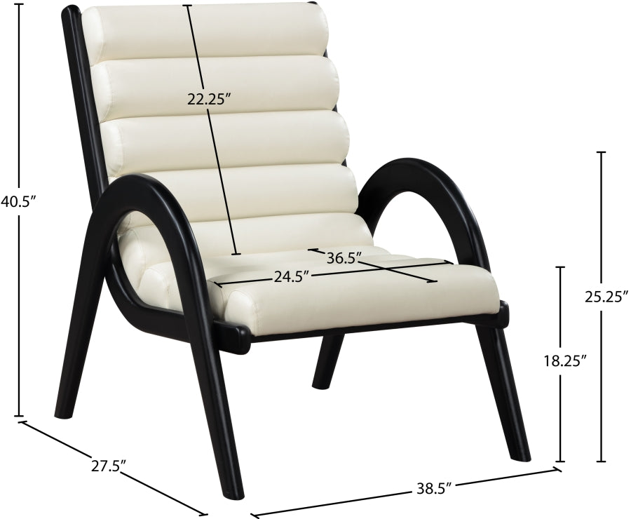 Fauteuil d'appoint rembourré en chenille Vivi