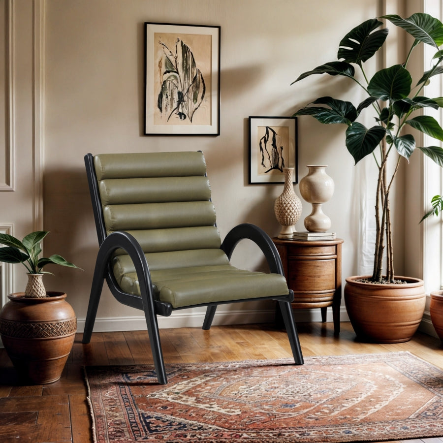 Fauteuil d'appoint rembourré en chenille Vivi