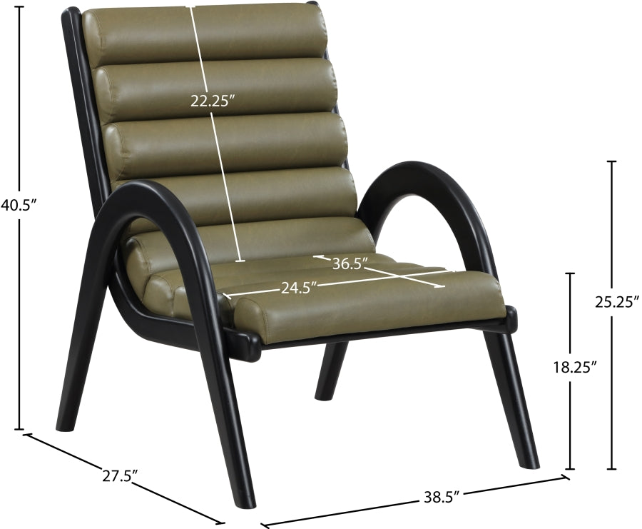 Fauteuil d'appoint rembourré en chenille Vivi