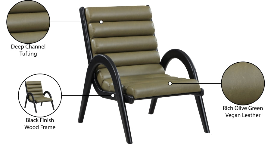 Fauteuil d'appoint rembourré en chenille Vivi