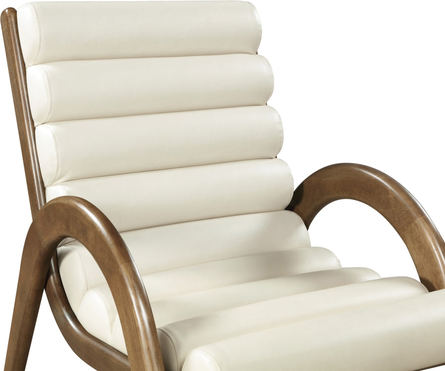Fauteuil d'appoint rembourré en chenille Vivi