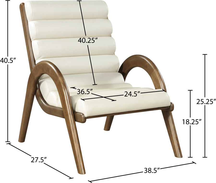 Fauteuil d'appoint rembourré en chenille Vivi