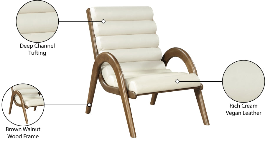 Fauteuil d'appoint rembourré en chenille Vivi