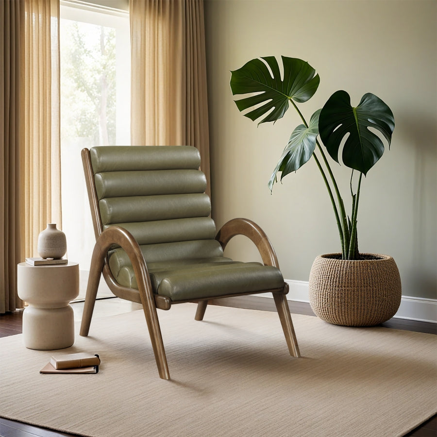 Fauteuil d'appoint rembourré en chenille Vivi