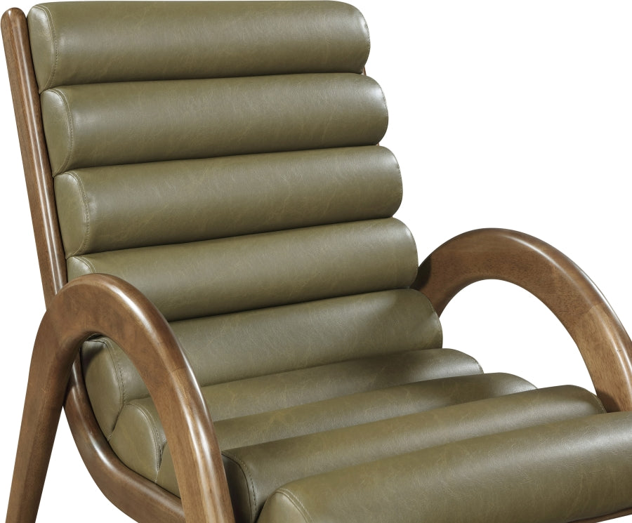 Fauteuil d'appoint rembourré en chenille Vivi
