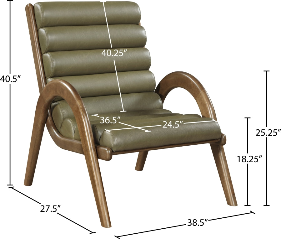Fauteuil d'appoint rembourré en chenille Vivi
