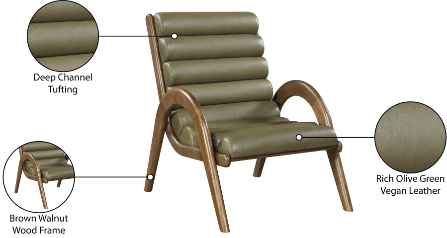 Fauteuil d'appoint rembourré en chenille Vivi